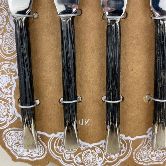 Artistic Accents Hand Crafted Twig Branch Cheese Spreader Butter Knifes Set of 4 - Picture 2 of 5